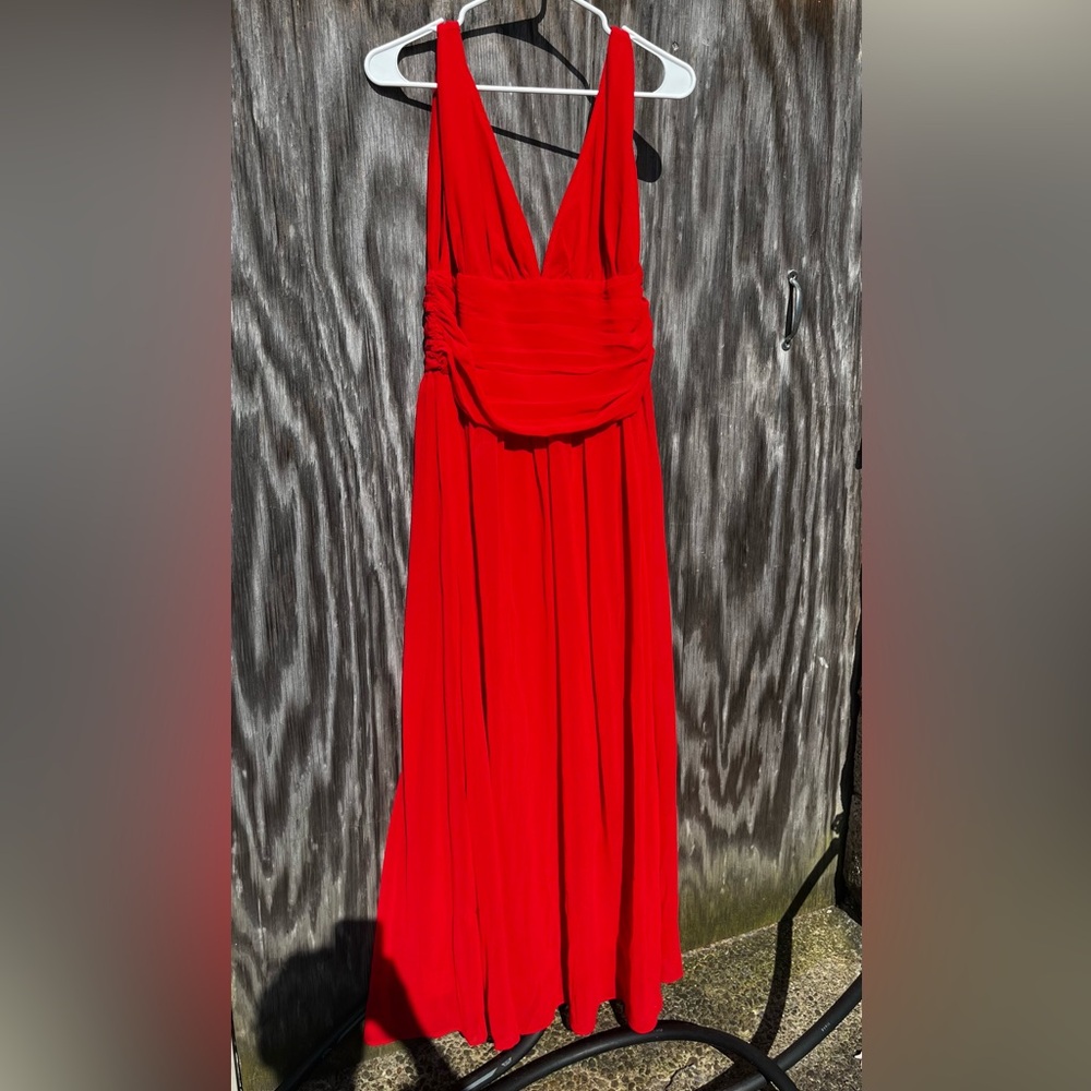 Ever Pretty Vibrant Red Backless Dress size 14